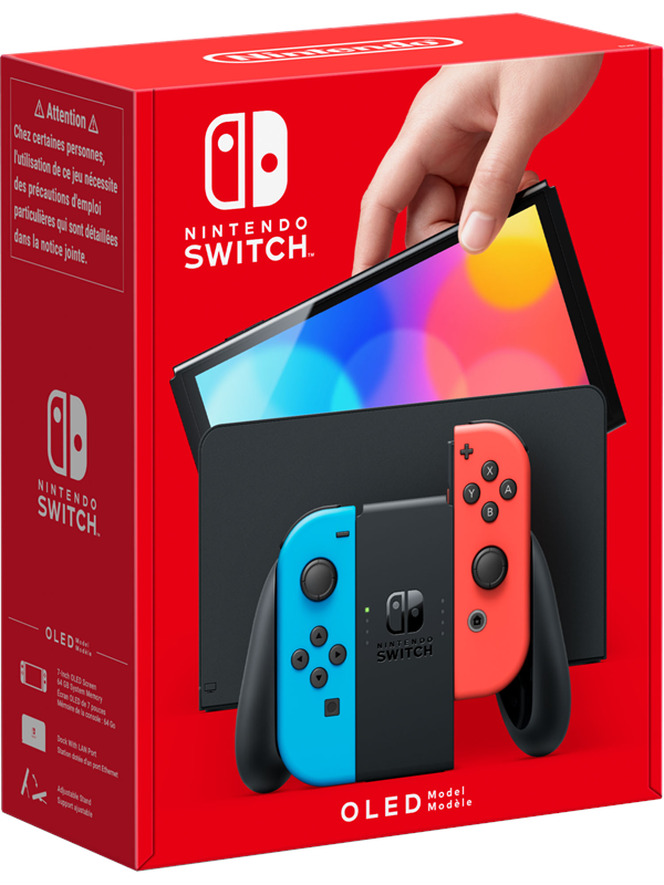 Nintendo Switch (OLED model) neon red/neon blue set